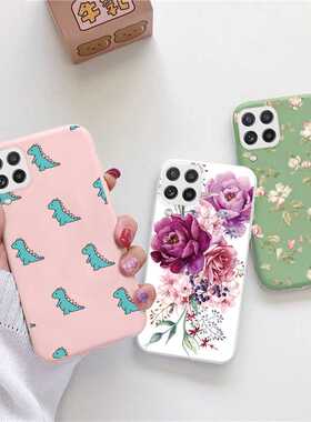 For Samsung Galaxy A22 4G A 22 5G Case Flower Phone Coque Fo