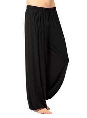 Yoga Pants Men's Casual Solid Color Baggy Trousers Bel