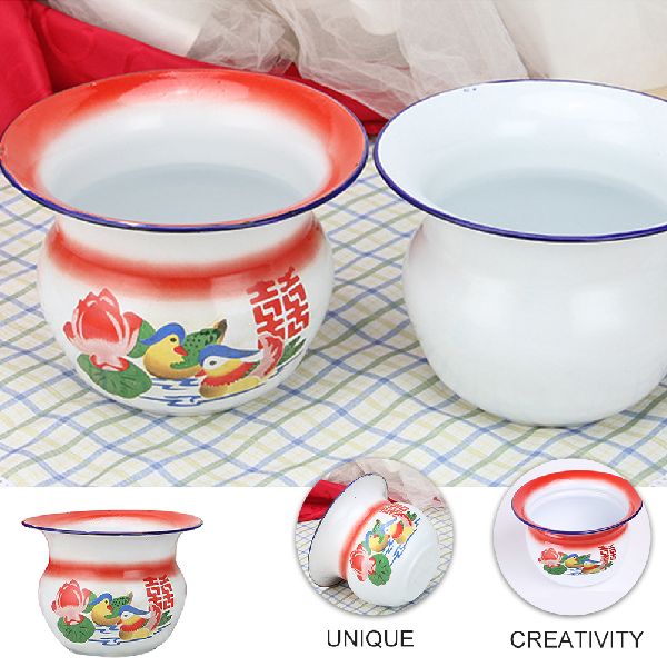 1Pc Adult Convenient Pot Household Bedpan Night Spittoon - 图0