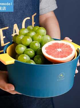Kitchen Drain Box Basket Bowl Rice Washing Vegetable Fruit B