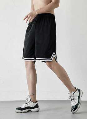 2021 Men	s New Black/White Basketball Shorts Causal H