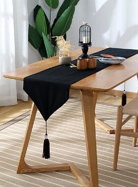 Solid Color Geometric Modern Luxury Table Runners Cloth