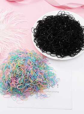 1000pcs Girls Hair Accessories Gift Nylon Rubber Band Elasti