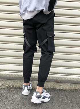 Harajuku Faion Ribbons Harem Joggers Men's Cargo Pants Sre