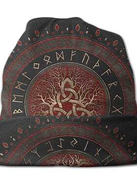 Bonnet Hats Vikings Ragnar Lothbrok Men Women's Knitting