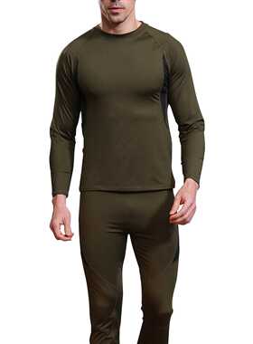 New Men's Winter Warm Underwear Camouflage Set Long Sleeve T