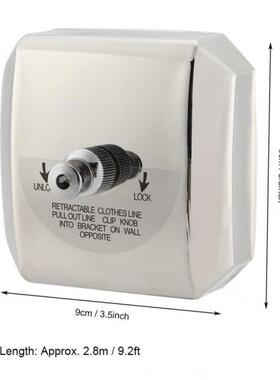 Square Stainless Steel Retractable Clothes Line Indoor Laund
