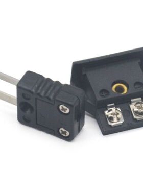1 Pair J Type Male Female Thermocouple Plug Adapter Cable