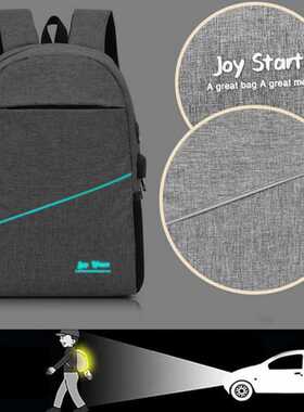 3PCS Men's Backpack USB Charging Men's Bag Casual Mu