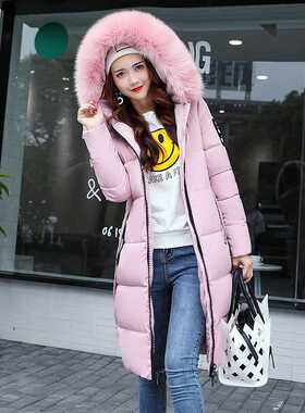 2021 Women's Down Parkas Winter Jacket Big Fur Collar Thick