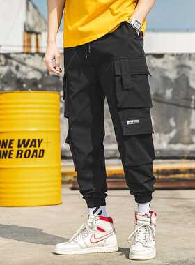 2022 Men's Cargo Pants Sreetwear Oversized Man Harem Pants M
