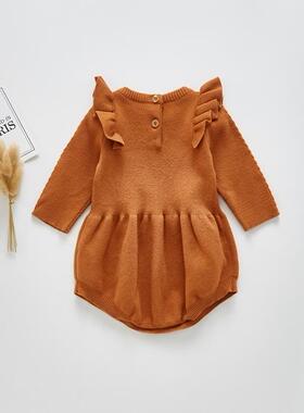 Autumn 0-3Yrs Baby Boys Girls Knitted Clothes Outfits Cotton