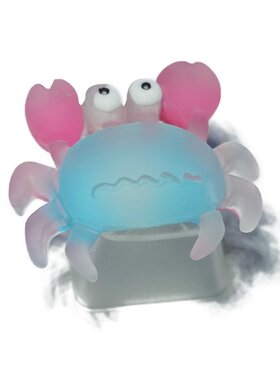 1Pc Custom Cartoon Anime Crab Keycap Bottom Backlit Keycaps