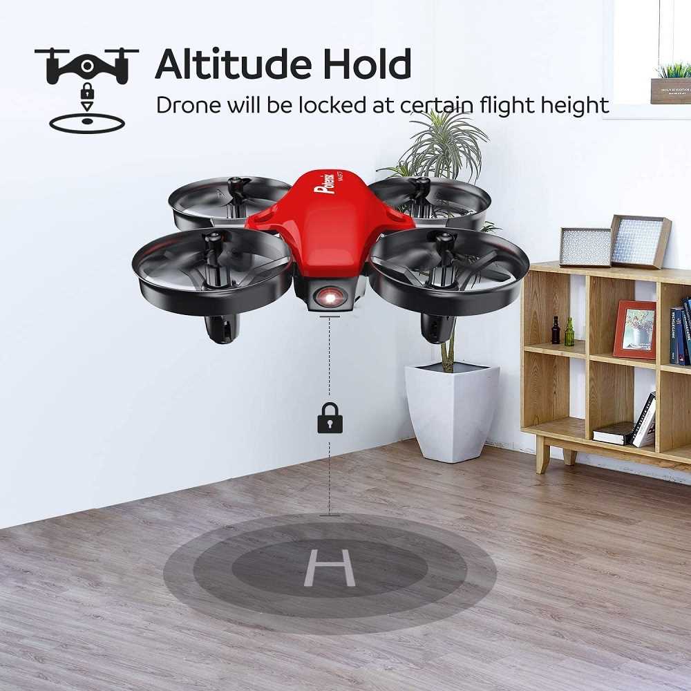 Potensic A20 Red RC Mini Drone Easy to Fly Helicopter RC Qua - 图0