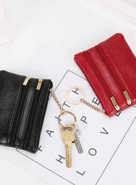 2021 Fashion Women Wallet Clutch Three Zip Female Short Smal