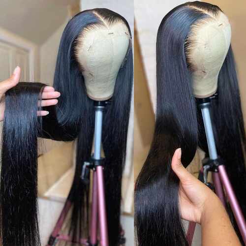 HD Bone Straight 1X4 1x6 Lace Front Human Hair Wigs For Wo - 图1