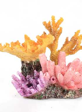 Fish Tank Aquarium Landscape Coral Rockery Shell Simulation