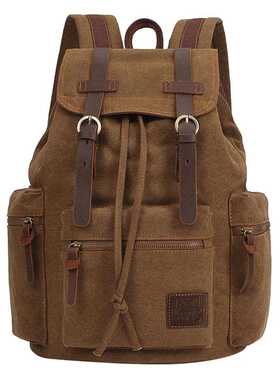 vintage canvas Backpacks Men And Women Bags Travel Students