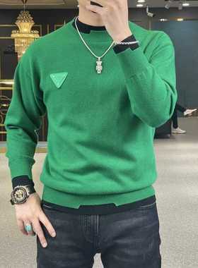 Autumn Winter Casual Men's Sweater Long Sleeve Slim Knitted