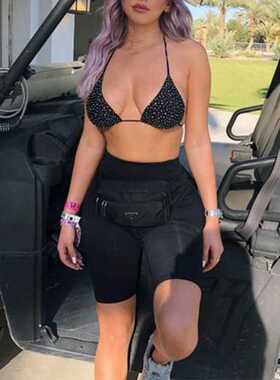 Seamless Shorts Women Summer Casual High Waist Fitness Cycli