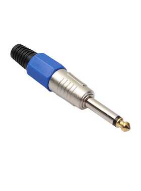 2pc Microphone Cable Plug Mono Pho/4 6.35mm Plug Connect