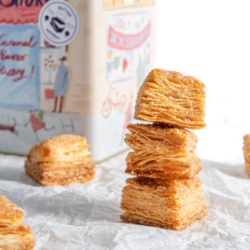 宿咕焦糖黄油千层酥高端饼干小零食休闲酥皮糕点下午茶点心小吃 - 图0