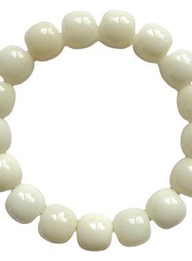 天然白玉菩提根手串高抛菩提文玩佛珠绕指柔男女手链厂家直供