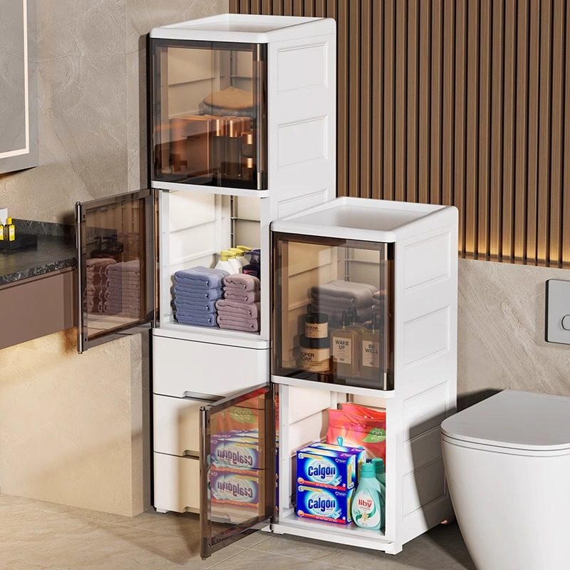 日本卫生间置物架浴室夹缝柜洗手间收纳柜厕所储物柜马桶侧边柜子,淘宝优惠券,粉丝福利购,淘宝优惠卷