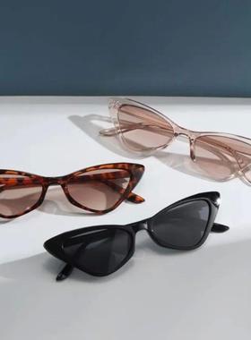 3 Pairs Per Set Small Cat Eye Sunglasses Women Cute Skinny C