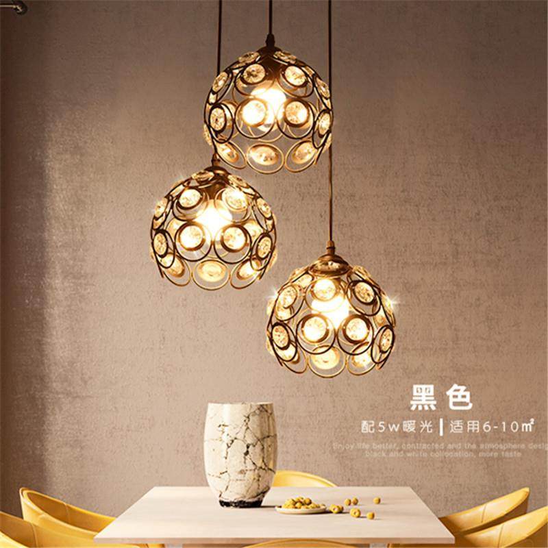 厂家直销现代简约美式饭厅餐桌灯创意蛋糕店吧台圆形水晶灯罩吊灯,淘宝优惠券,粉丝福利购,淘宝优惠卷