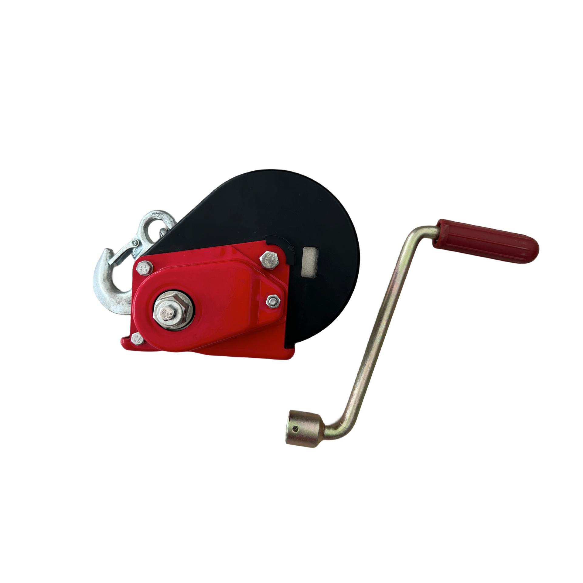 双向自锁手摇绞盘 自动刹车牵引小型吊机绞盘 手摇升降绞盘 - 图1