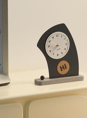 wozoom屋准新房玄关入户家居装饰品客厅电视柜创意时钟桌面摆件