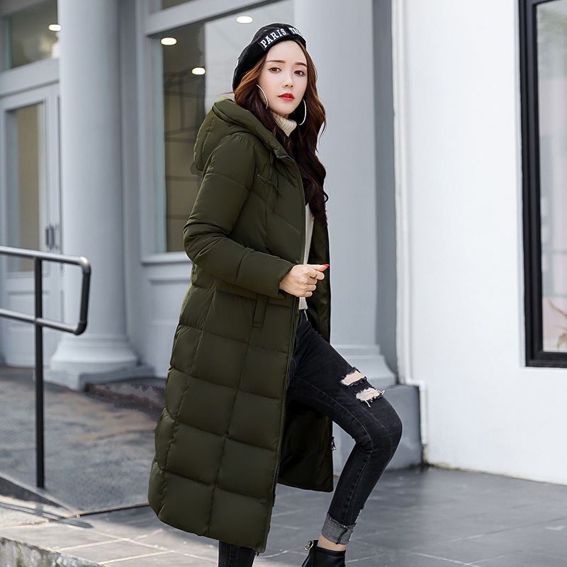 羽绒服2023新款连帽羽绒服女中长款过膝-第5张图片-提都小院
