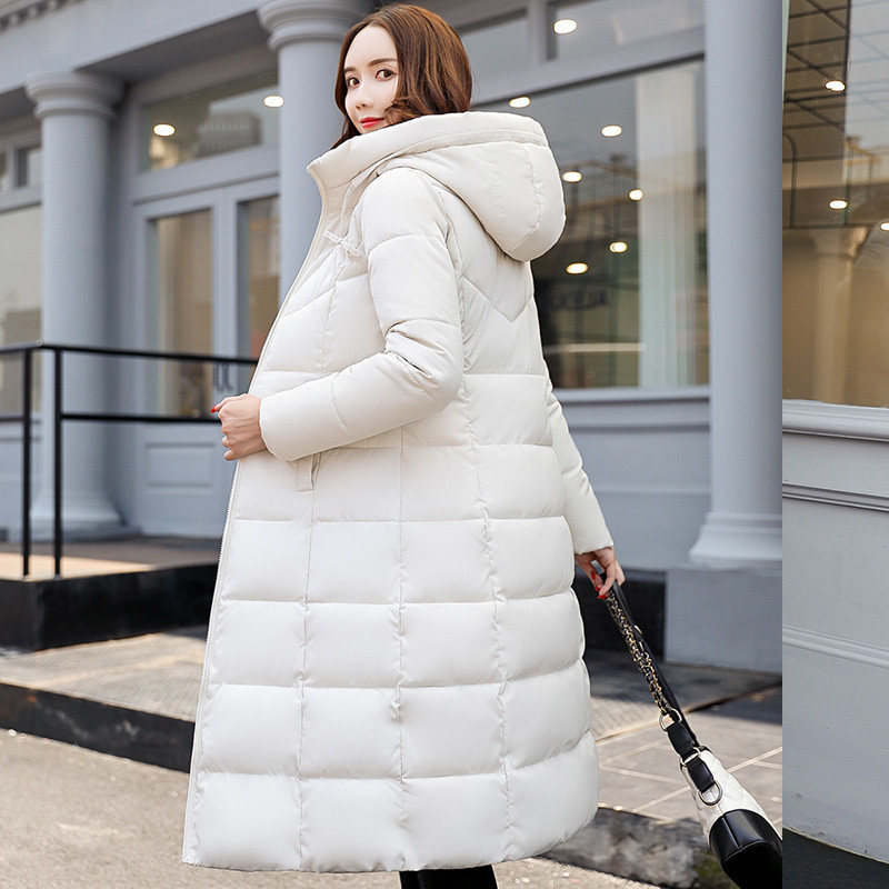 羽绒服2023新款连帽羽绒服女中长款过膝-第3张图片-提都小院
