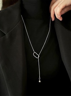 毛衣项炼长款配饰冬季设计感高级颈炼气质吊坠搭配装饰品时尚新款