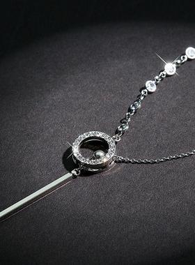 毛衣炼大气高档高级感长款百搭简约毛衣挂饰项炼女轻奢秋冬搭配饰