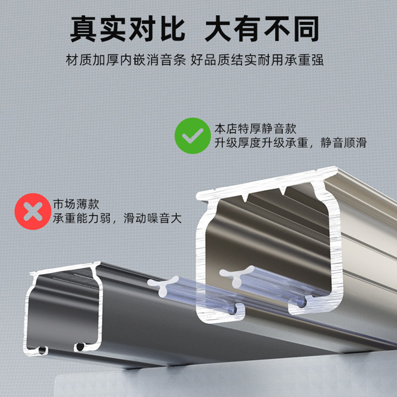 窗帘轨道窗帘挂钩式滑轨滑轮滑轨卡扣侧装顶装转弯器交叉器防漏光,淘宝优惠券,粉丝福利购,淘宝优惠卷