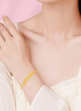 碎冰冰纳福五帝钱手链女款饰品手饰轻奢005