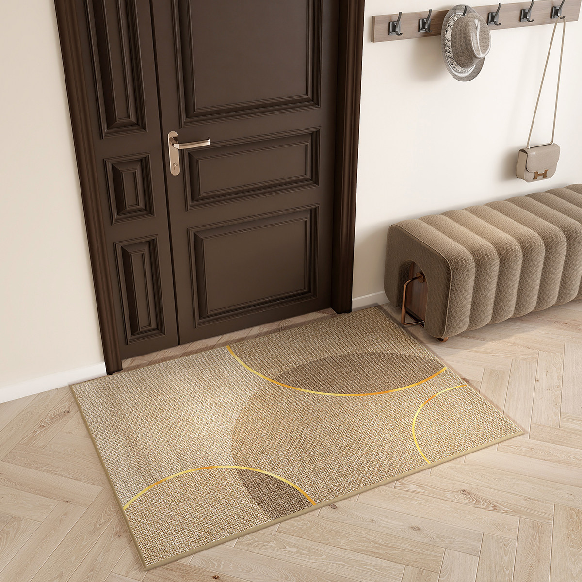 原木风入户门地垫纯色轻奢客厅卧室地毯门垫进门家用防滑脚垫耐脏,淘宝优惠券,粉丝福利购,淘宝优惠卷