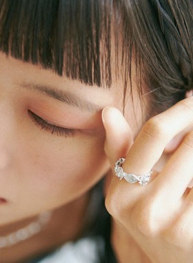 LUCA复古金属风指环小众设计食指戒小众设计轻奢高级感百搭款指环