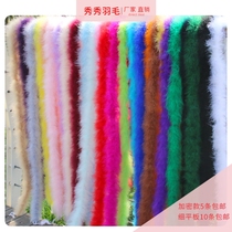 Turkey Feather Wool Strips Accessories Clothes Hat Woven Leather Grass Wrap Side Hanfu Head Accessories Shoes Mouth Wrapping Fur Decor