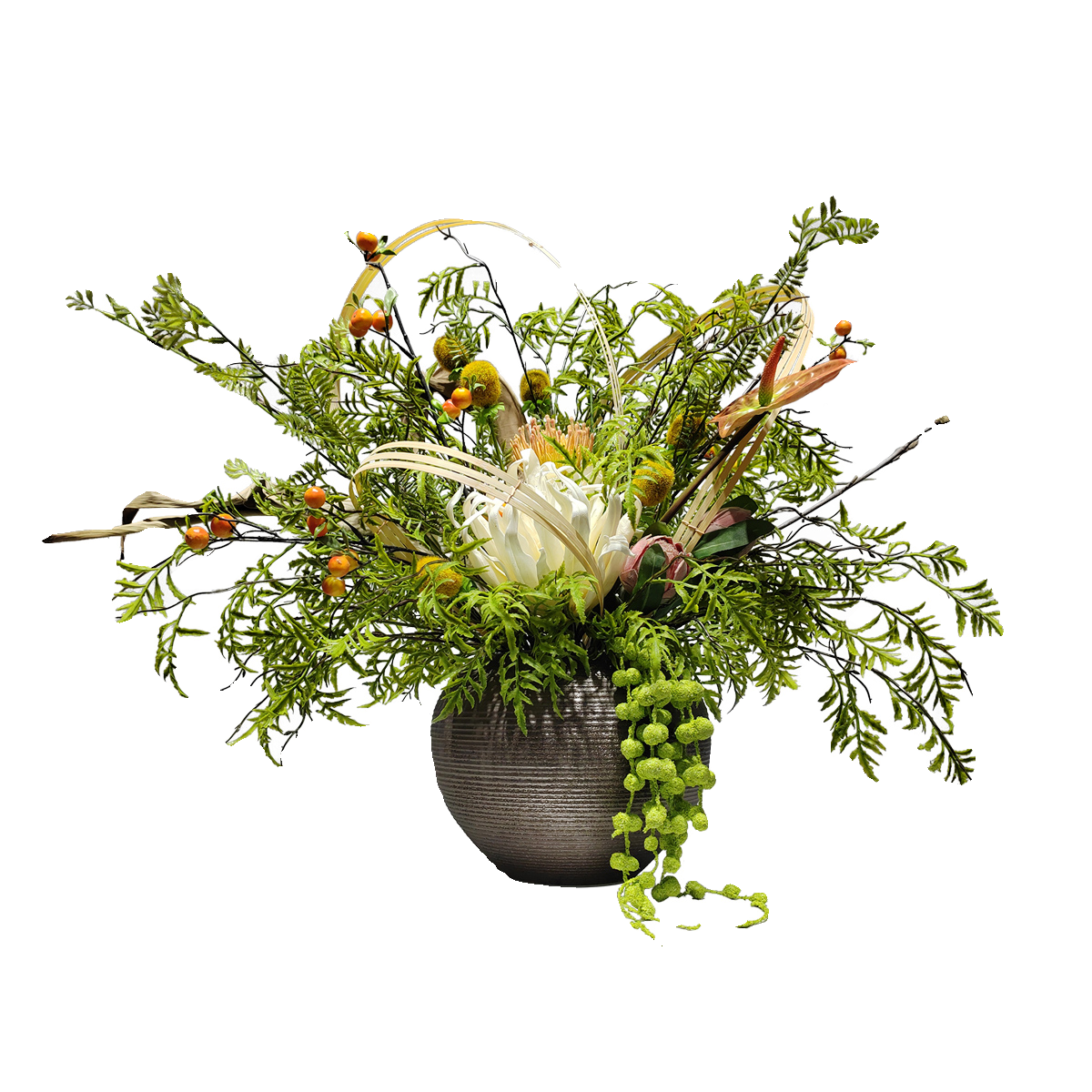 新中式仿真花艺永生花绿植酒店售楼处前台吧台餐桌面玄关假花摆件,淘宝优惠券,粉丝福利购,淘宝优惠卷