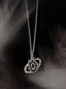 鬼灭之刃鬼杀队炎柱炼狱杏寿郎项链吊坠电镀银不掉色学生潮流佩戴