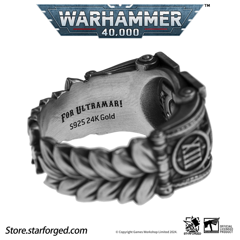 Starforged Star Forged Warhammer 40K Peripheral U Group Ultramar Honor Badge Ring Open Ring