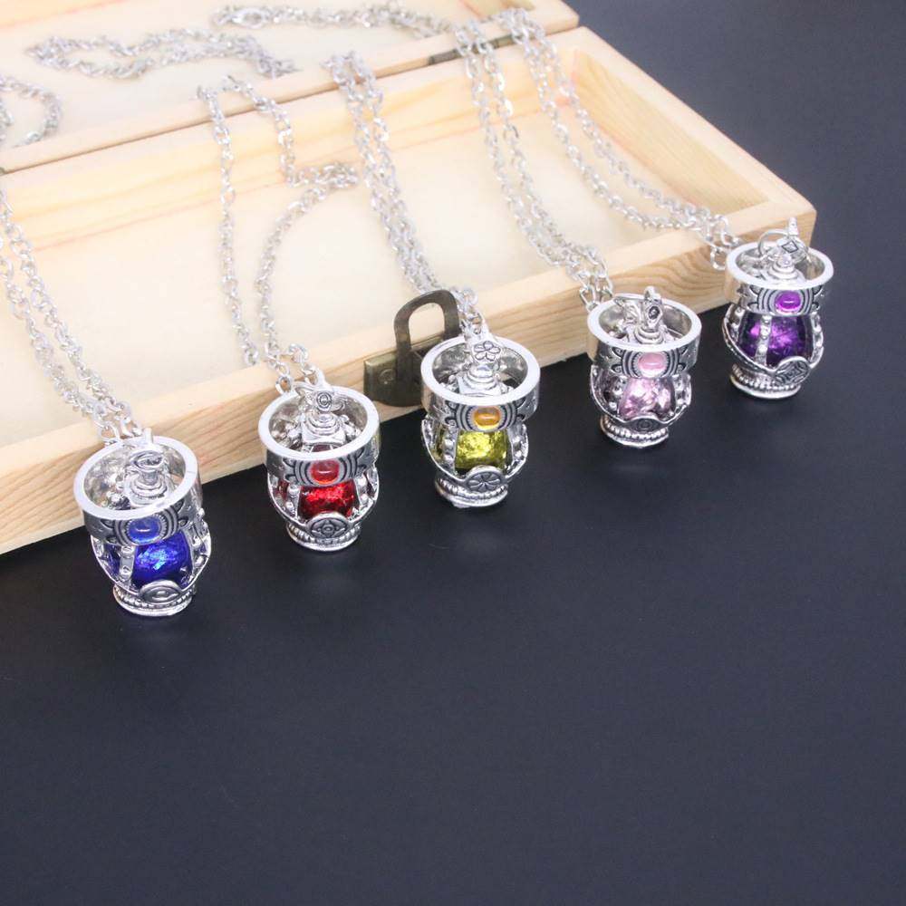 Animation Peripheral Magical Girl Madoka Soul Gem Necklace Spirit Core Ring Set Two-dimensional COS Accessories