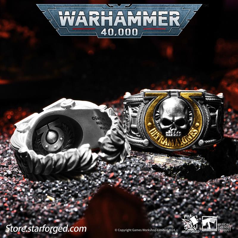 Starforged Star Forged Warhammer 40K Peripheral U Group Ultramar Honor Badge Ring Open Ring