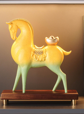 圣优顿招财马上有钱生肖马摆件