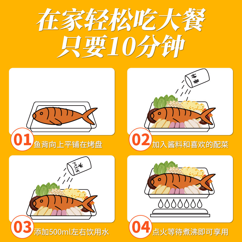 烤鱼加热即食香辣口味青花椒半成品冷冻鮰鱼快手菜预制菜带蔬菜包,淘宝优惠券,粉丝福利购,淘宝优惠卷