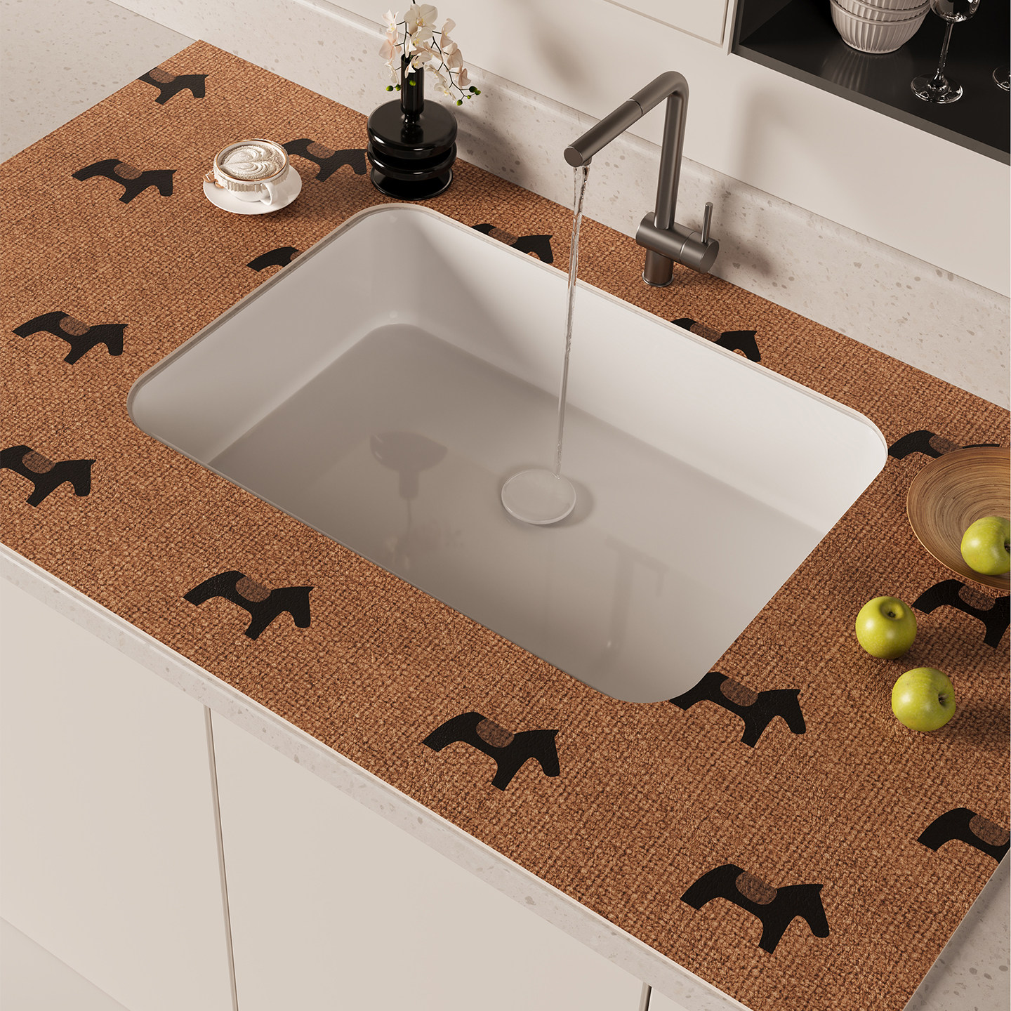 水龙头吧台满铺免洗可擦厨房硅藻泥洗漱台面垫沥水垫洗手台吸水垫,淘宝优惠券,粉丝福利购,淘宝优惠卷