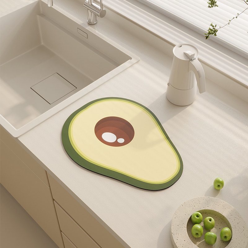 水果系列厨房沥水垫吧台杯垫碗垫硅藻泥吸水垫台面厨具免洗隔热垫,淘宝优惠券,粉丝福利购,淘宝优惠卷